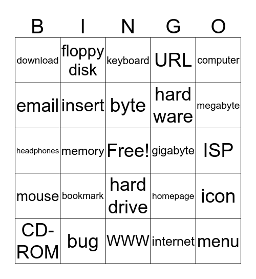 Maecy Ann Tech Bingo Card