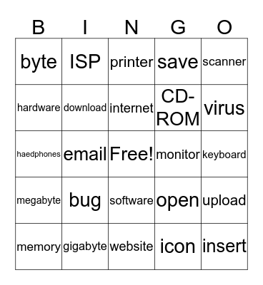 William Tech Bingo Card