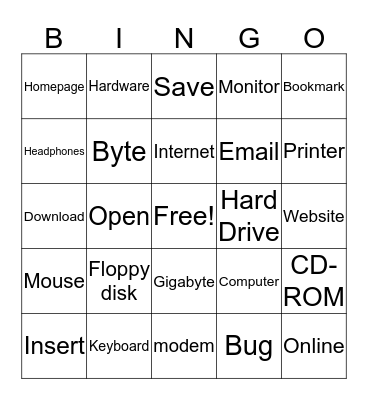 Maddie Tech Bingo Card