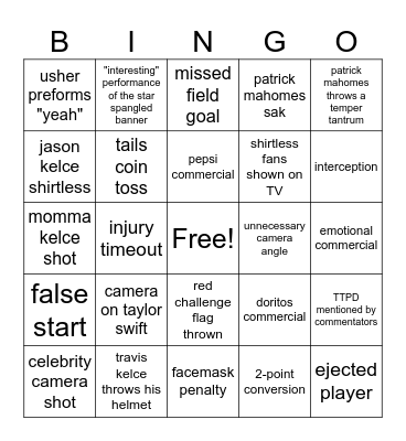 BABY LET THE GAMES BEGIN Bingo Card