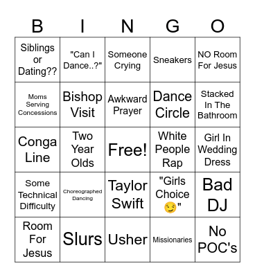 MoPro Bingo Card