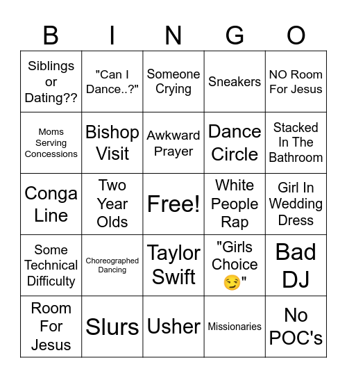 MoPro Bingo Card