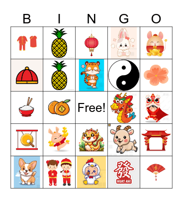 BizCare CNY Bingo Card