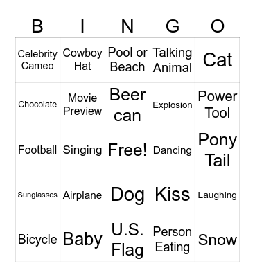 Commercial Bingo Card