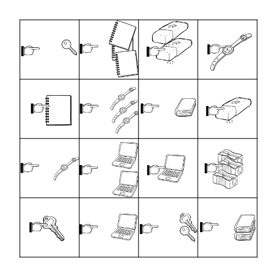 English 1 (This That These Those) Bingo Card