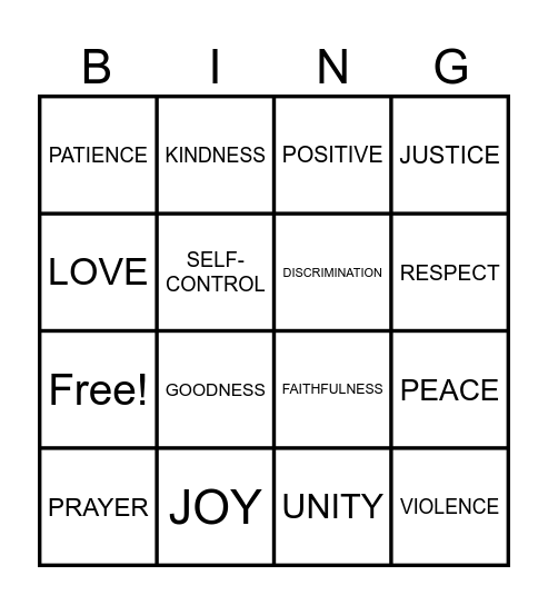 GOT IT! Bingo Card