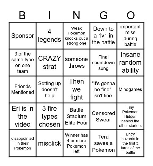 Then we react bingo Card