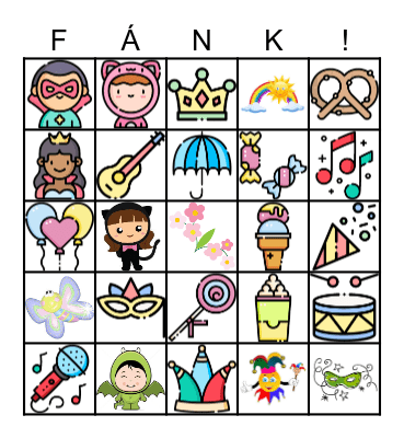 FARSANG Bingo Card