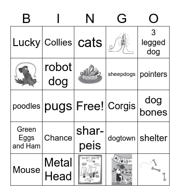 DOGTOWN Bingo Card