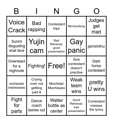 GP999 EP 3 Bingo Card