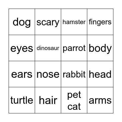 Module 4. Bingo Card