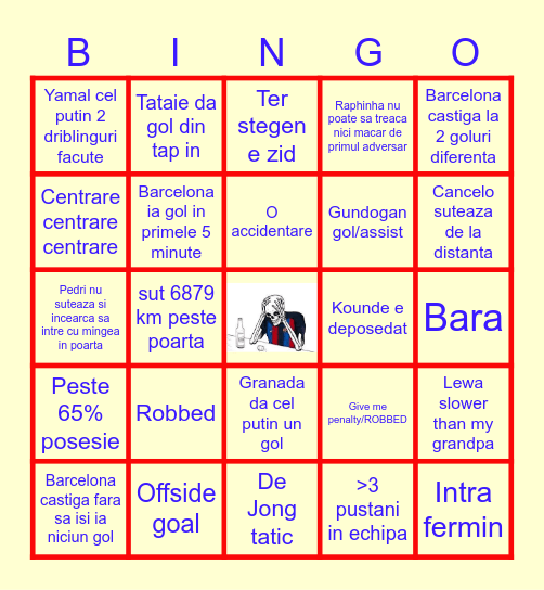 Barcelona bingo Card