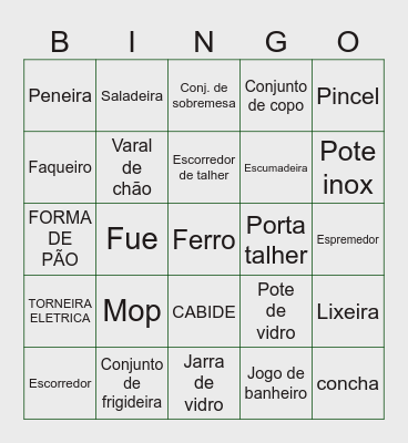 CHÁ DA DAIA Bingo Card