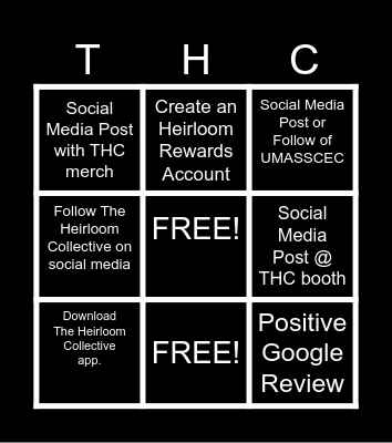 THE HEIRLOOM COLLECTIVE Bingo Card