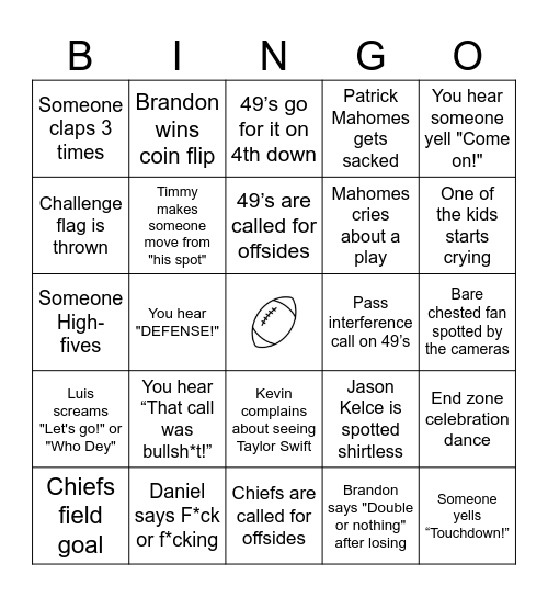 Yay Sports Ball! Bingo Card