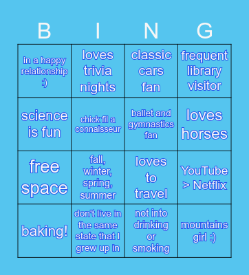 Aislinn's Pen Pal Bingo! Bingo Card