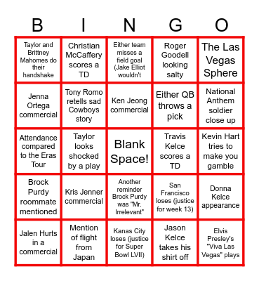 League Boos Boos Bingo! Bingo Card