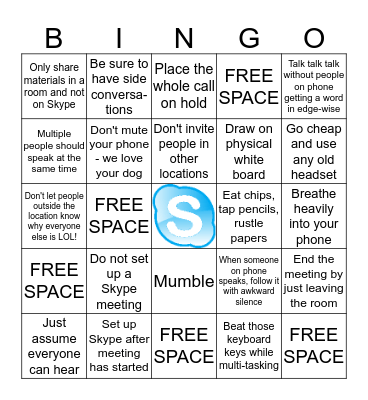 Meeting Worst Practices Bingo Card