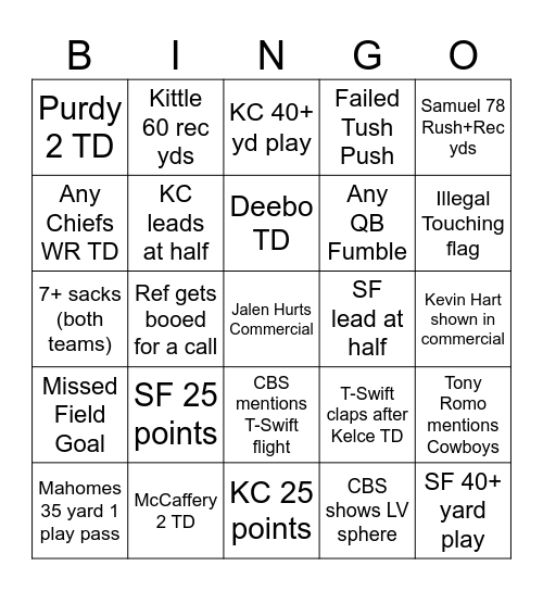 Bingo 2 Bingo Card