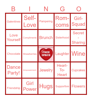 Galentine's Day! Bingo Card