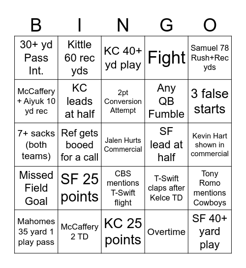 Bingo 3 Bingo Card