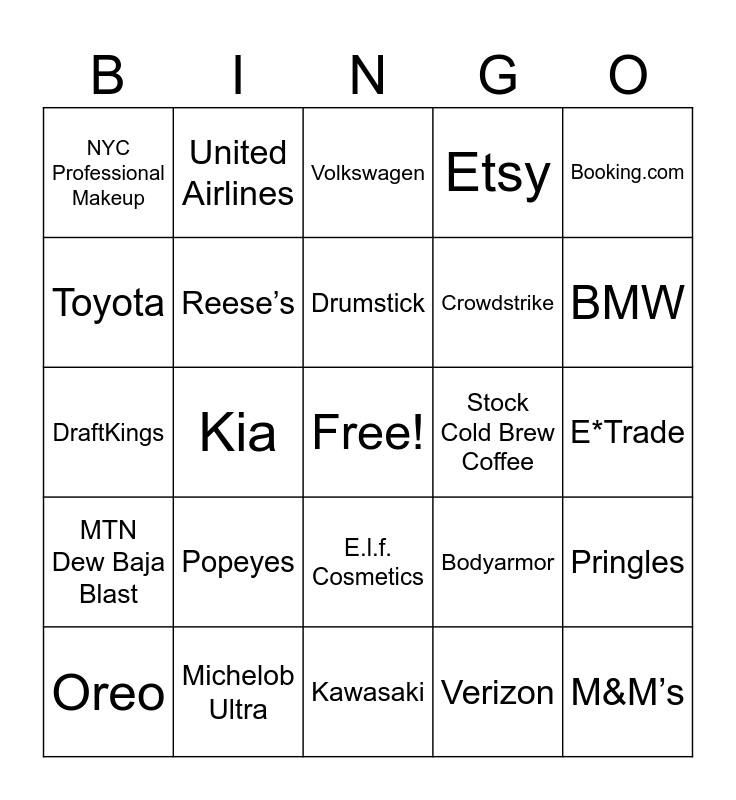 SB Commercial Bingo 2024 Bingo Card   Sb Commercial Bingo 2024 