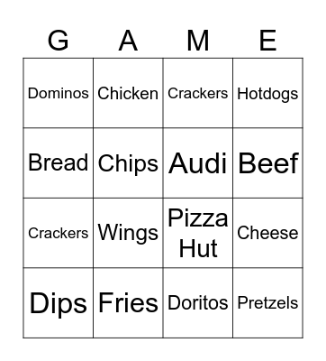 Super Bowl LVIII Bingo Card