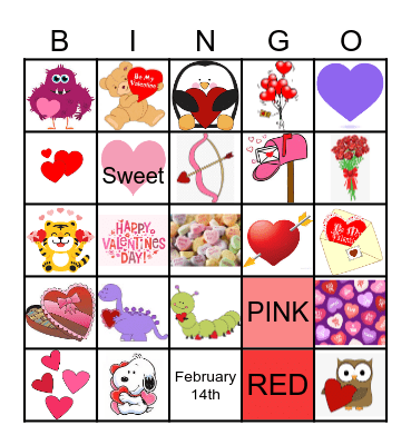 Valentine  Bingo Card
