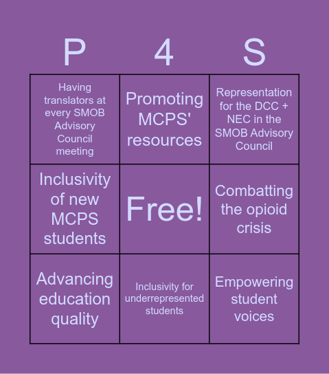 Praneel 4 SMOB!!! Bingo Card