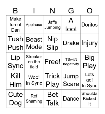 Soup Bowl Bingo Card