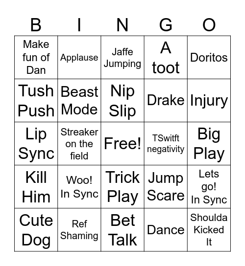 Soup Bowl Bingo Card