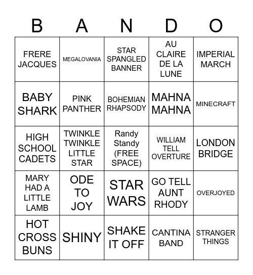 YAY IT'S TIME FOR..... Bingo Card
