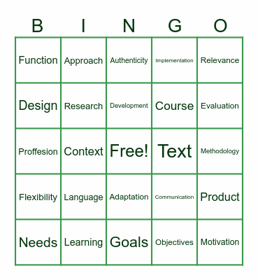 Kyle's Demo Bingo Card