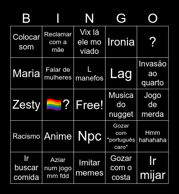 Manefos Bingo Card
