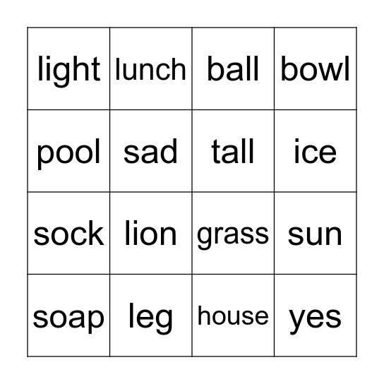 Bingo Card