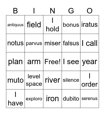 Units 3 & 4 Review Bingo Card