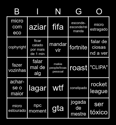 rjpt bingo Card