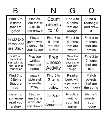 NTI Day Bingo Card
