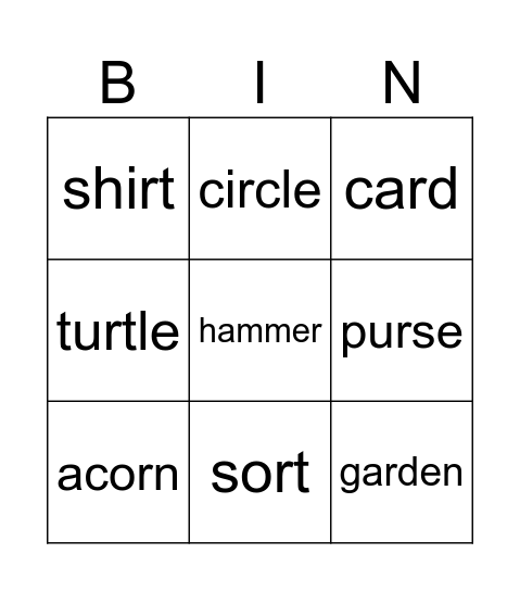 Saeed Bingo Card