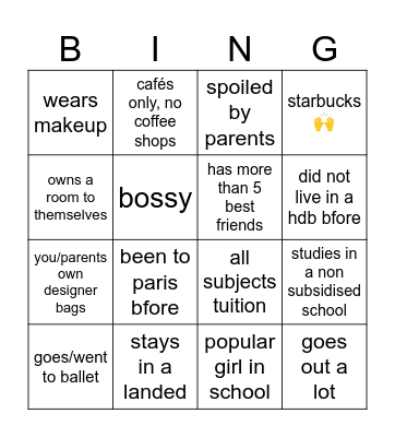 richie rich bingo Card