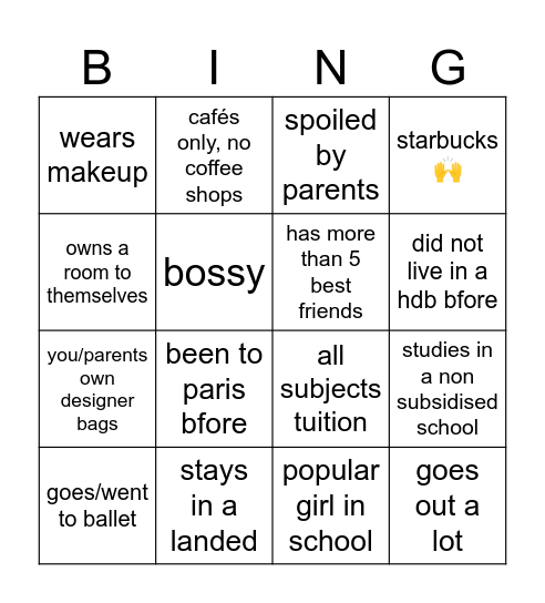 richie rich bingo Card