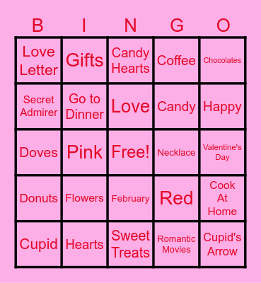 Payroll Valentine's Day BINGO Card