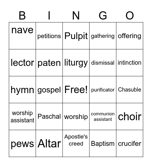 Route 78 Bingo Card