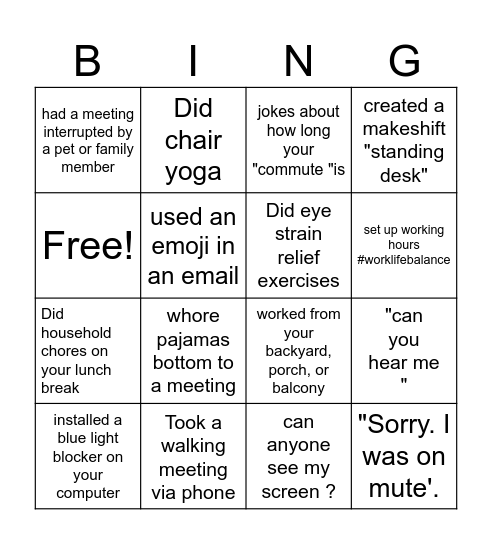 CRCS ICEBREAKER Bingo Card