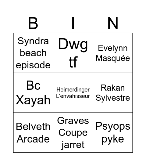 Your shop divin Bingo Card