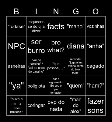 Iper Bingo Card