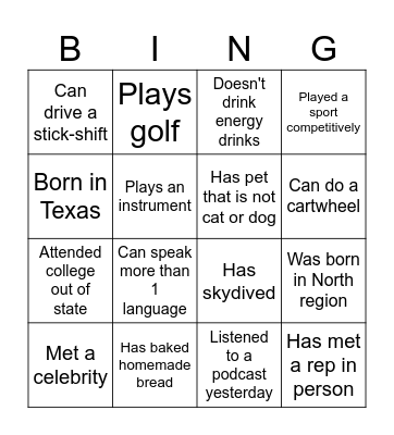 Curitec Coworker Bingo: Blackout! Bingo Card