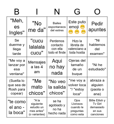 Sara Sodré En Fantastica Bingo Card