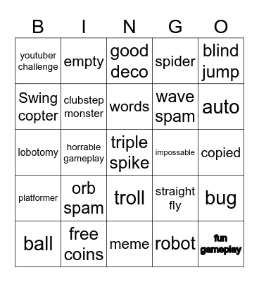 gd bingo Card