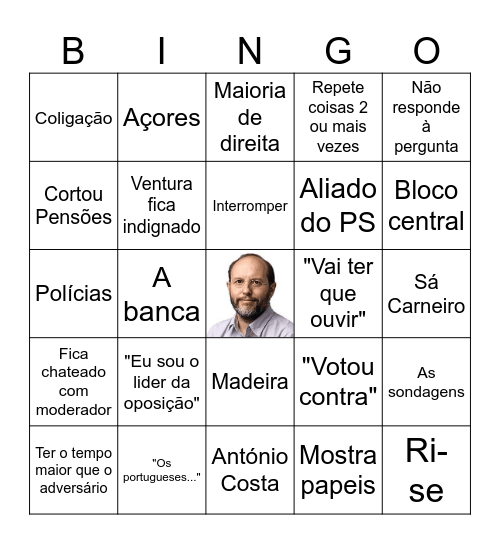 Ventura Bingo Card